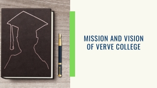 Mission And Vision Of Verve College