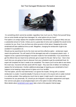 windshield repair