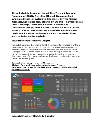 Industrial Dispenser Market, Global Industrial Dispenser Market, Global Industrial Dispenser Market Size, Global Industr