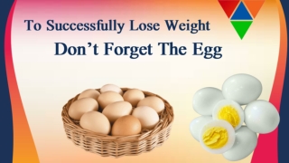 Know the Importance of Eating Eggs to Lose Weight