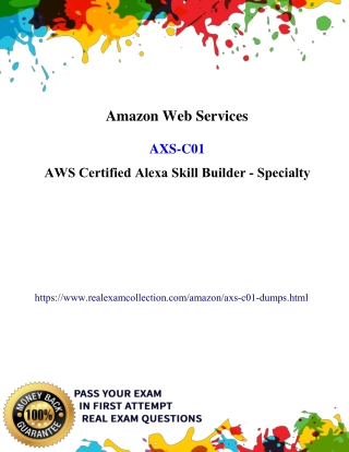 Real Amazon AXS-C01 Exam Dumps