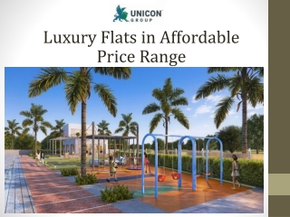 Luxury Flats in Affordable Price Range