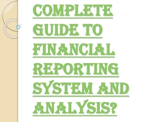 What Do you Mean by the Term Financial Reporting?
