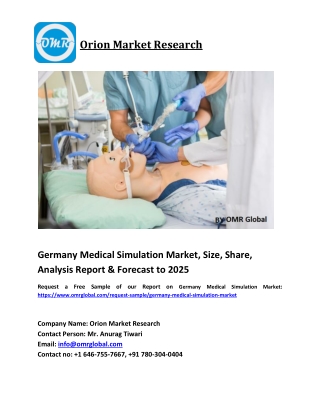Germany Medical Simulation Market Market Size, Share and Forecast 2019-2025