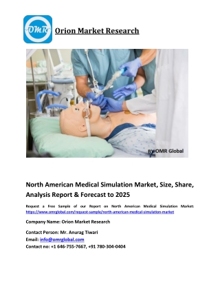 North American Medical Simulation Market Size, Share and Forecast 2019-2025