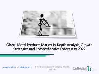 Metal Products Market To Witness Huge Growth By 2022| Industry Analysis