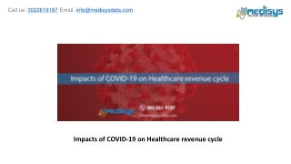 Impacts of COVID-19 on Healthcare revenue cycle