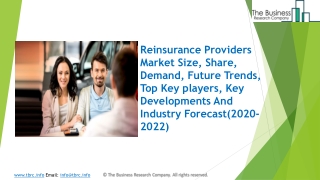 Global Reinsurance Providers Market Overview And Top Key Players In 2020