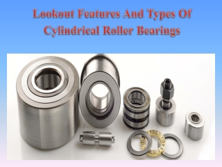 Lookout Features And Types Of Cylindrical Roller Bearings