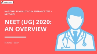 NEET (UG) Exam 2020 Registration, syllabus and NEET 2020 cutoff