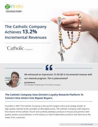 The Catholic Company Achieves 13.2% Incremental Revenues