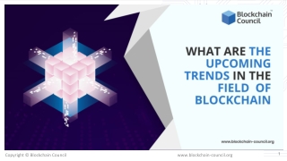 What are the upcoming trends in the field  of blockchain