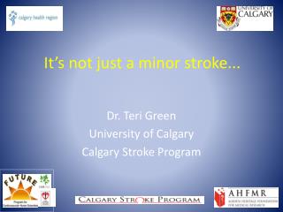 It’s not just a minor stroke...