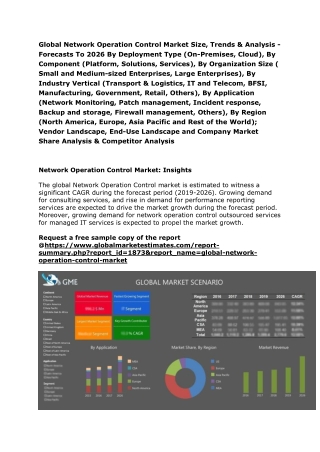 Global Network Operation Control Market Size, Trends & Analysis - Forecasts To 2026