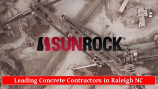 Leading Concrete Contractors in Raleigh NC