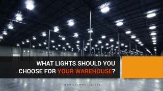 WHAT LIGHTS SHOULD YOU CHOOSE FOR YOUR WAREHOUSE?