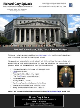 New York's Best Estate, Wills, Trusts & Probate Lawyer