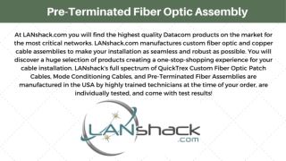 Fiber Optic Cable | Choosing a Fiber Optic Cable Type for Your Installation