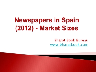 Newspapers in Spain (2012) - Market Sizes