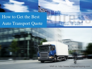 How to Seek for Auto Transport Quote