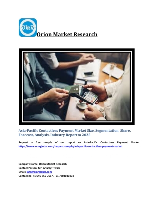 Asia-Pacific Contactless Payment Market Size, Share, Trends &amp; Forecast 2019-2025