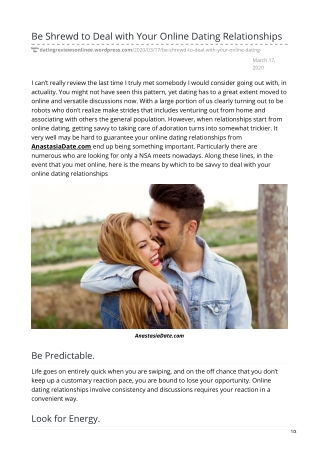 Online Dating Relationships