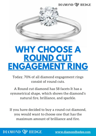 Why choose a round cut engagement ring