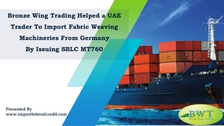 SBLC MT760 – Standby LC – Trade Finance