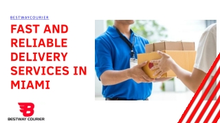 Air Cargo Courier service Miami - Bestway Courier