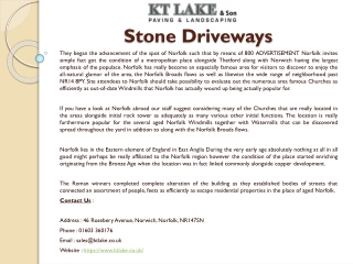 Stone Driveways