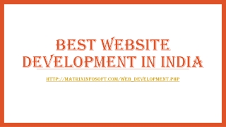 Best website development in India