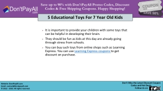 Learning Express Coupon for Low Priced Toys