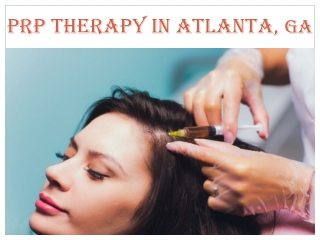 PRP THERAPY IN ATLANTA, GA