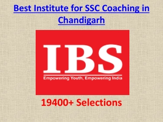 Best Institute for SSC Coaching in Chandigarh