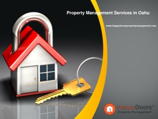 Property Management Services in Oahu - www.happydoorspropertymanagement.com