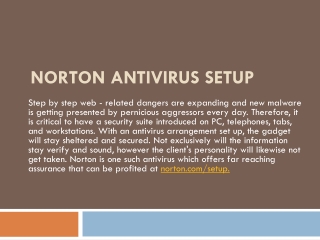 NORTON ANTIVIRUS ACTIVATION PRODUCT DOWNLOAD