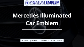 What Makes Mercedes Illuminated Car Emblem Unique?