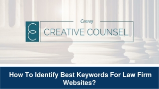 How To Identify Best Keywords For Law Firm Websites?