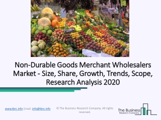 Non-Durable Goods Merchant Wholesalers Market Regional Analysis, Key Players and Forecast Till 2022