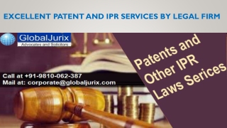 Excellent Patent and IPR Services by Legal Firm