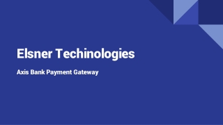 Axis Bank Payment Gateway