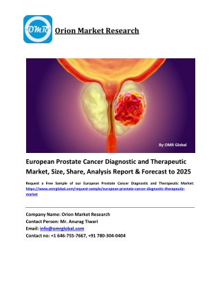 European Prostate Cancer Diagnostic and Therapeutic Market Trends, Size, Competitive Analysis and Forecast 2019-2025