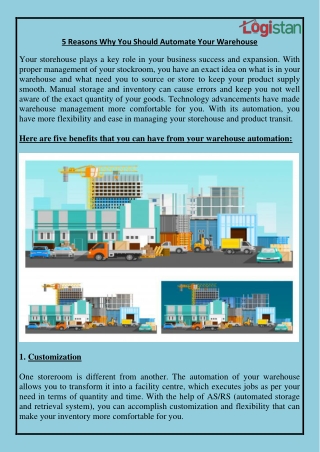 5 Reasons Why You Should Automate Your Warehouse