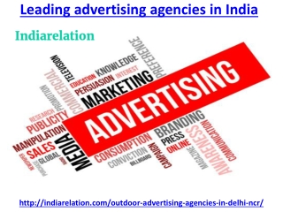 Get one of the leading advertising agencies in india