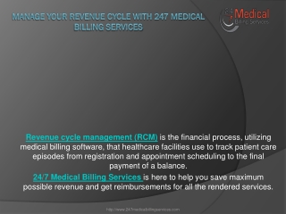 Manage Your Revenue Cycle With 24/7 Medical Billing Services