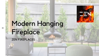 Buy A Modern Hanging Fireplace Online - Zen Fireplaces