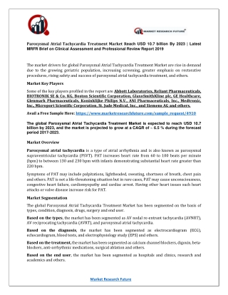 Paroxysmal Atrial Tachycardia Treatment Market Research Report- Global Forecast till 2023 - Shortcut