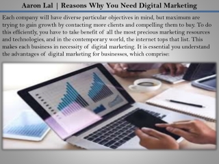 Aaron Lal | Reasons Why You Need Digital Marketing