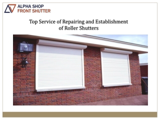 New Shutter Installers