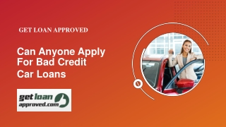 Can Anyone Apply For Bad Credit Car Title Loans In Canada